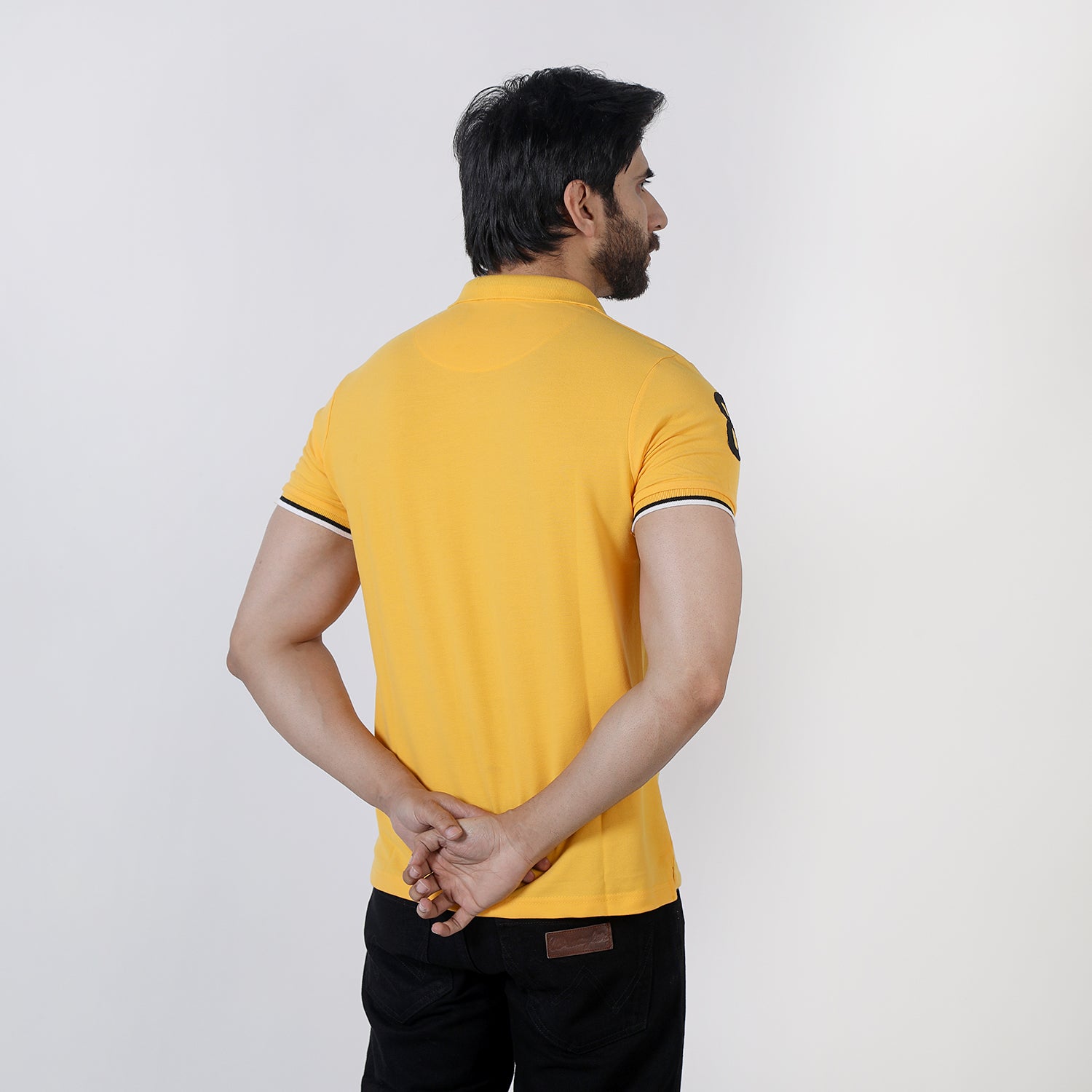 Men's Half Sleeves Polo T-Shirt - Yellow, Men's T-Shirts & Polos, Chase Value, Chase Value