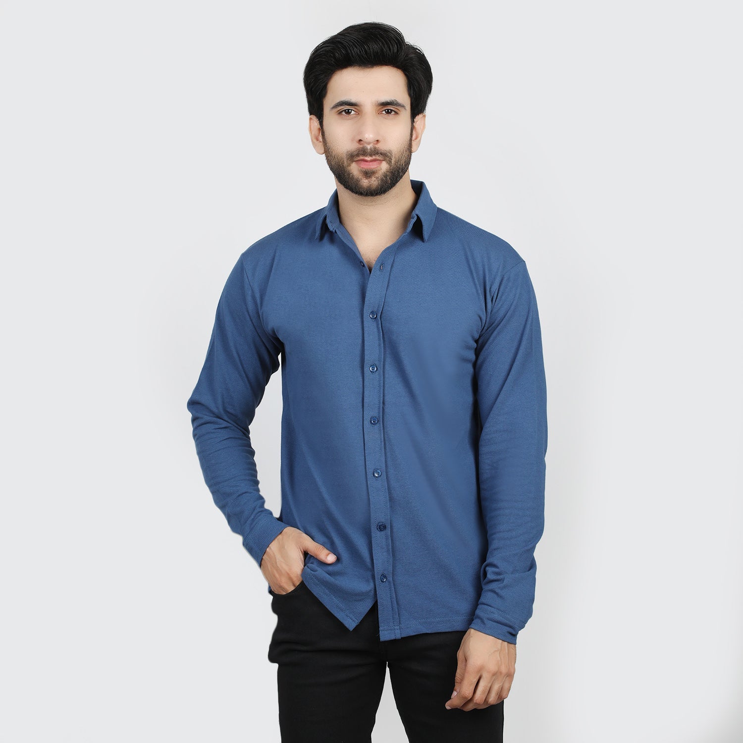 Eminent Men's Front Open Shirt - Navy Blue, Men's Shirts, Eminent, Chase Value