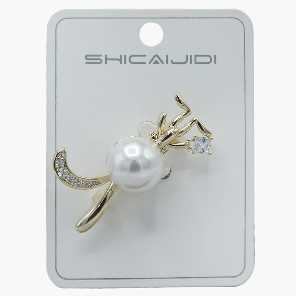 Broaches - Golden, Women Scarf Pins & Brooches, Chase Value, Chase Value