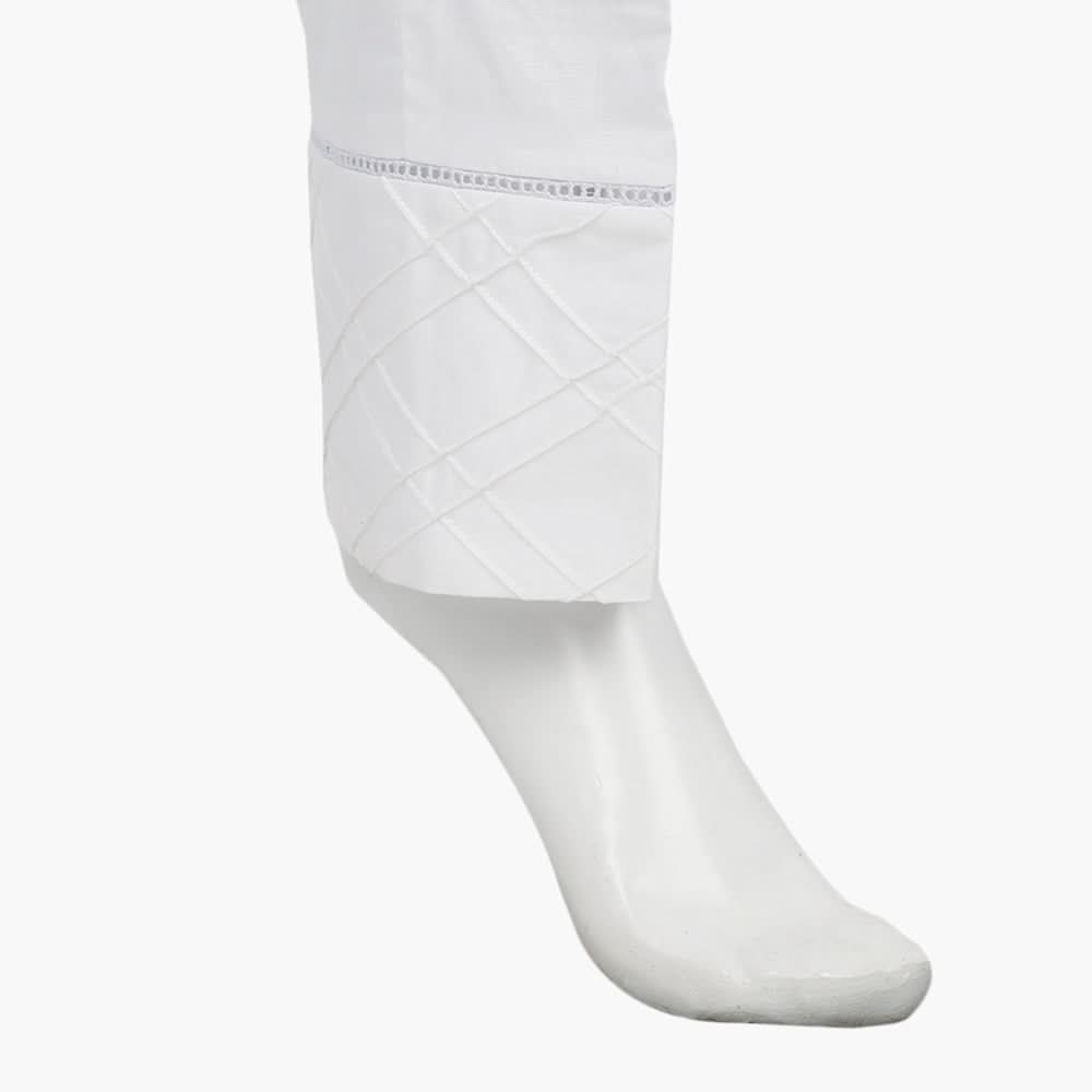 Women's Woven Trouser - White, Women Pants & Tights, Chase Value, Chase Value