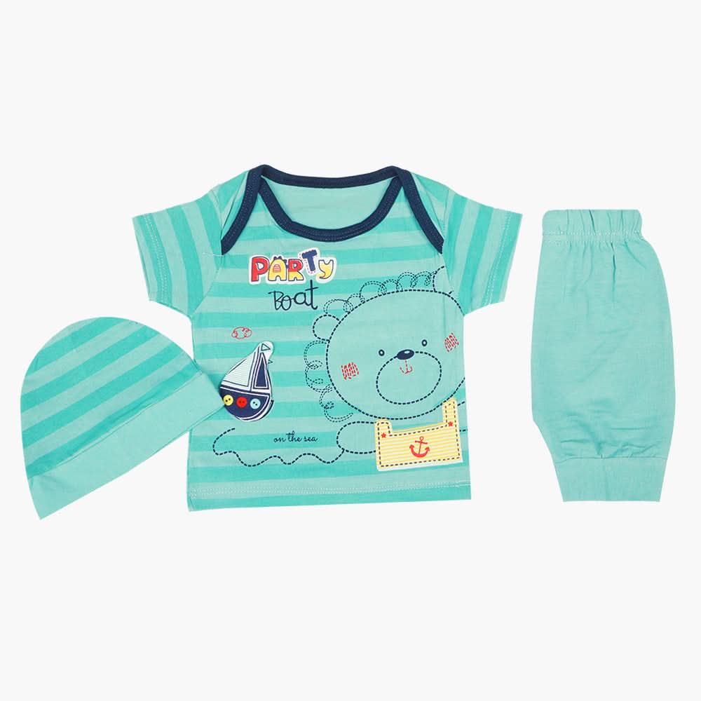 Newborn Boys Gift Set 05 Pcs  - Steel Blue, Newborn Gift Set, Chase Value, Chase Value