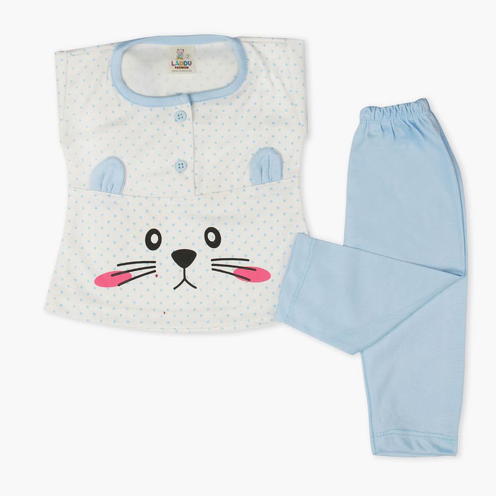 Newborn Girls Full Sleeves Suit - Blue, Newborn Girls Winterwear, Chase Value, Chase Value