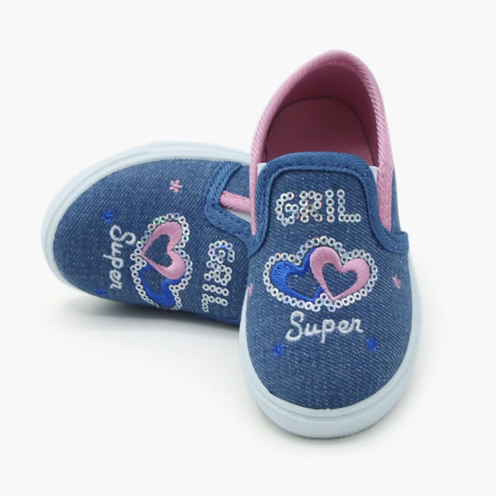 Girls Canvas Shoes - Pink, Girls Sneakers & Shoes, Chase Value, Chase Value
