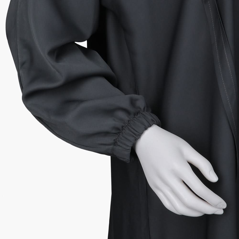 Women's Zipper Abaya - Grey, Women Abayas, Chase Value, Chase Value
