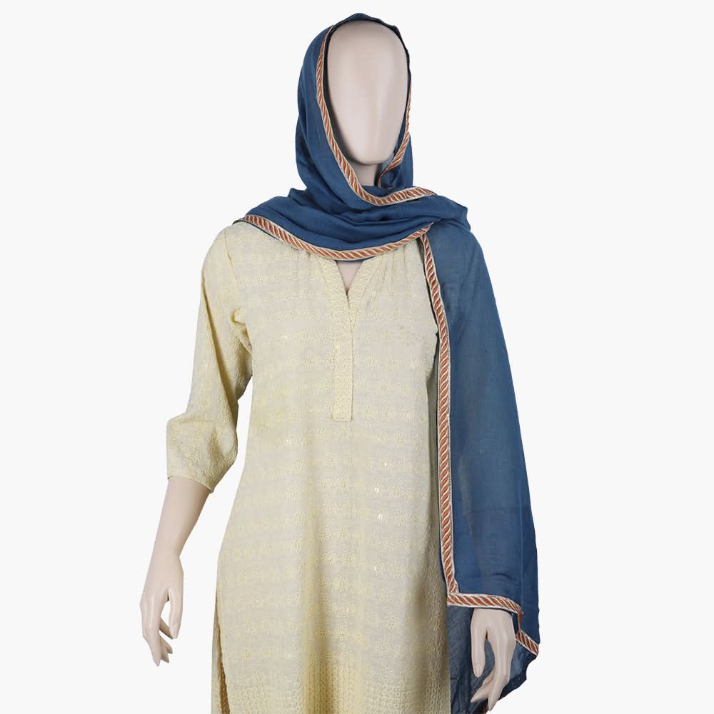 Women's Scarf - Steel Blue, Women Shawls & Scarves, Chase Value, Chase Value