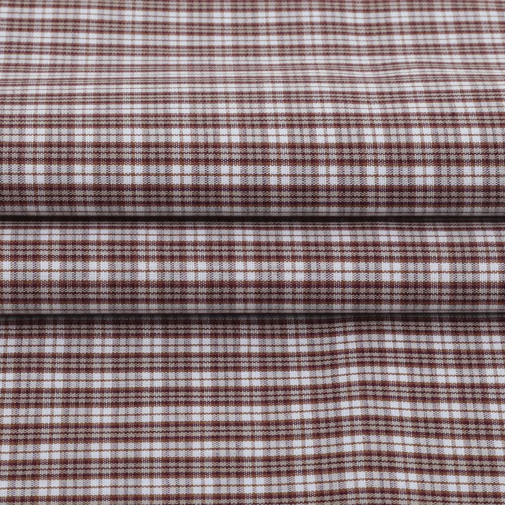 Men's Cotton Shirting Fabric - Brown, Men's Unstitched Fabric, Chase Value, Chase Value