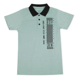 Boys Half Sleeves Polo T-Shirt - Cyan, Boys T-Shirts, Chase Value, Chase Value