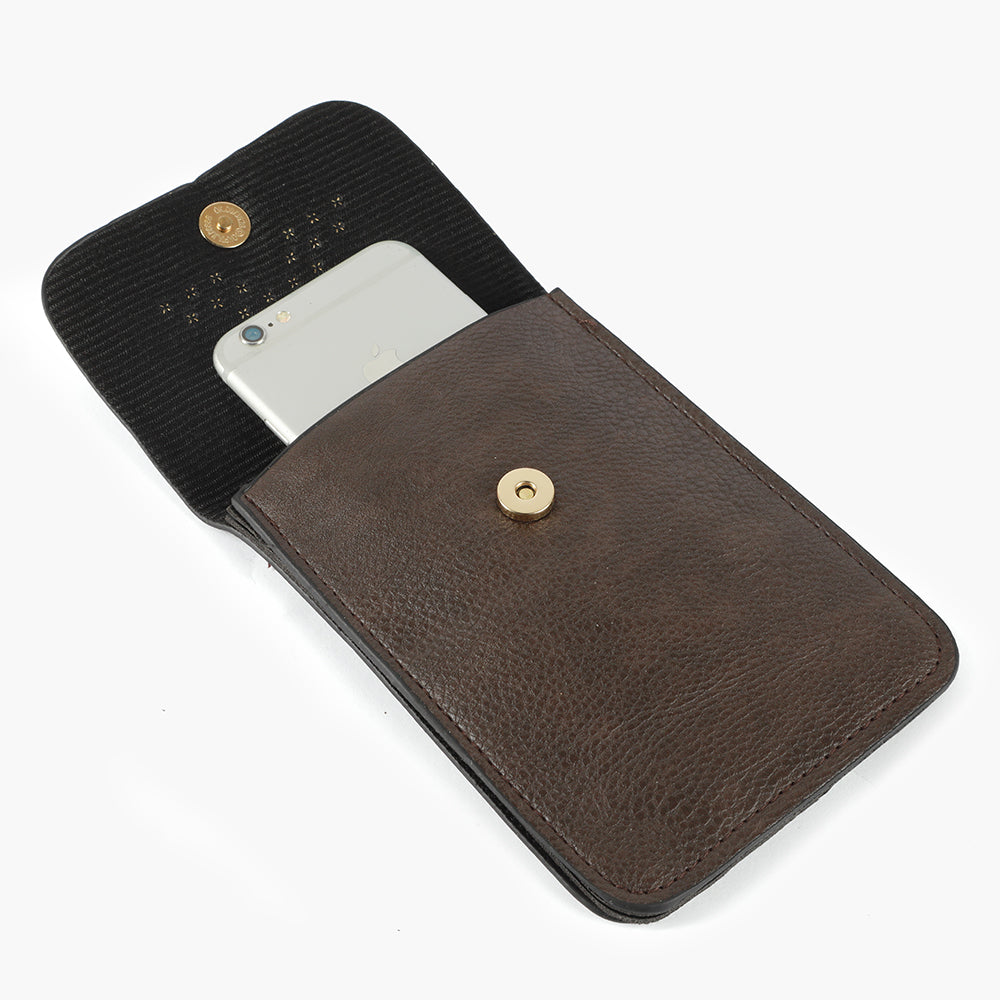 Women's Mobile Pouch - Coffee, Women Clutches, Chase Value, Chase Value