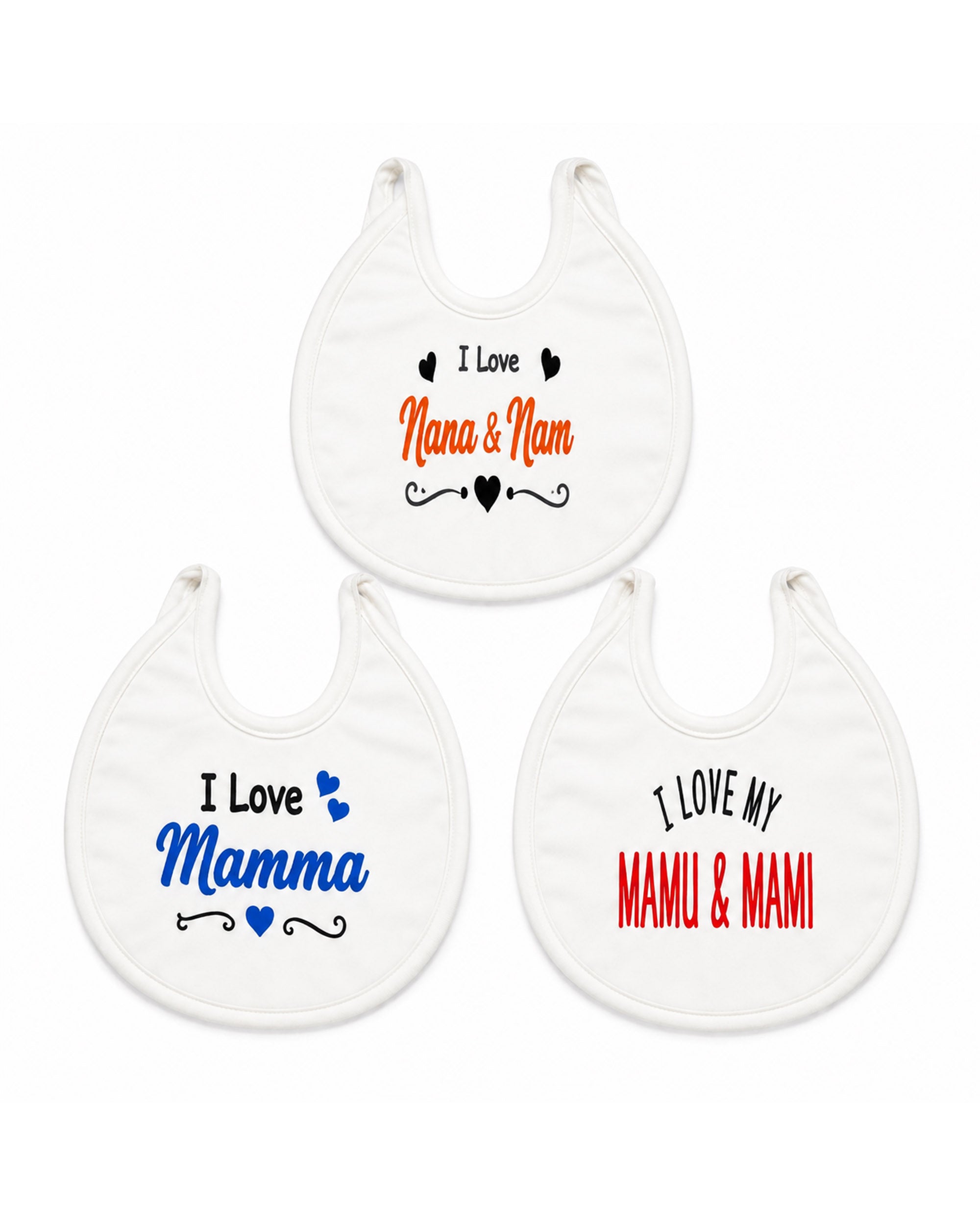 Valuables Newborn Baby Bibs - Medium