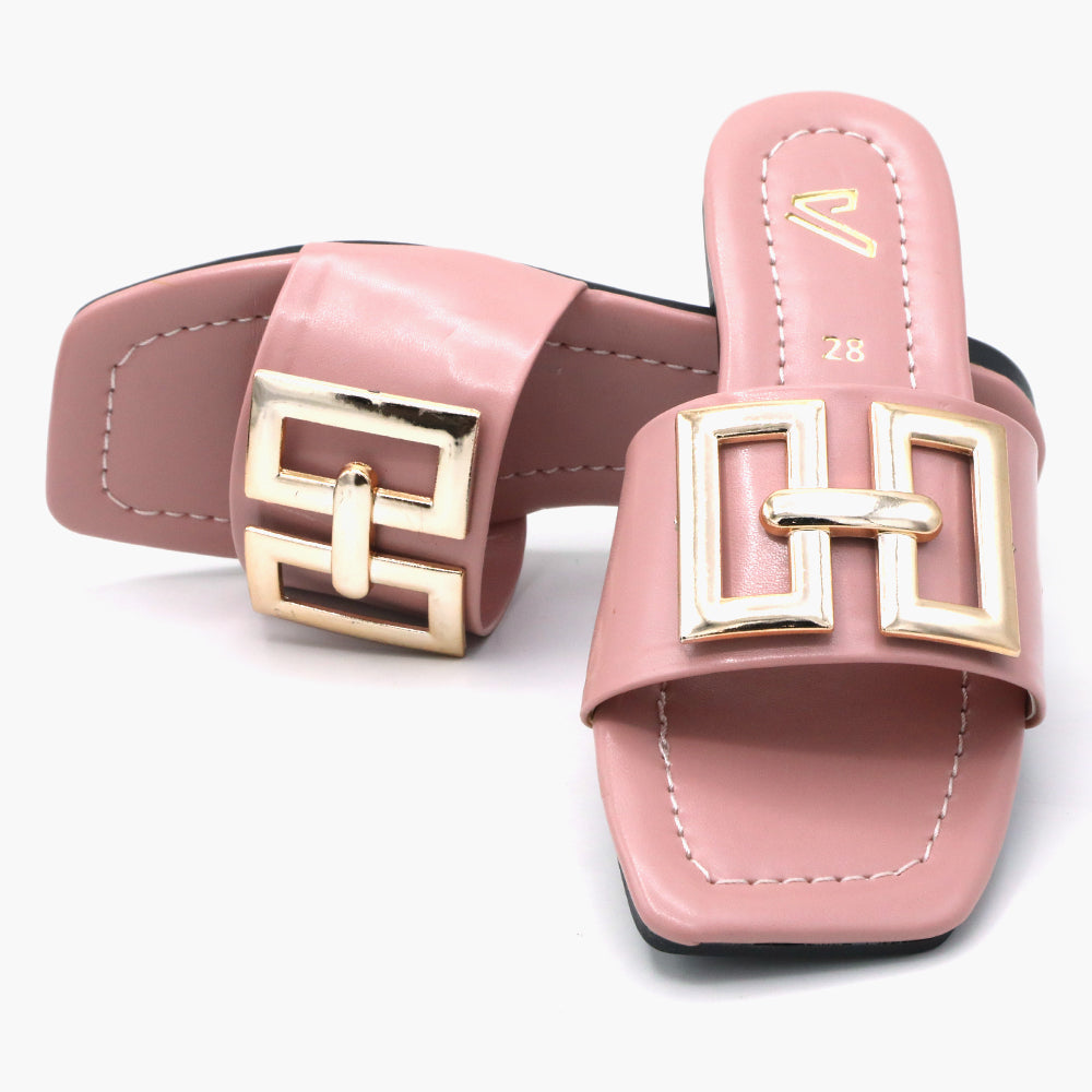 Girls Slipper - Peach, Girls Slippers, Chase Value, Chase Value