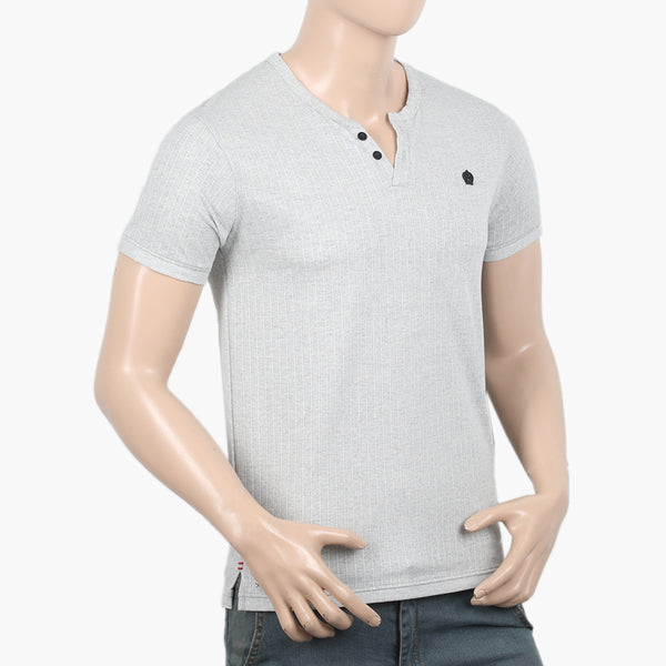 Men's Half Sleeves T-Shirt - Light Grey, Men's T-Shirts & Polos, Chase Value, Chase Value