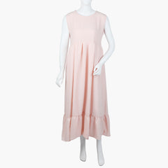 Women's Plain Maxi With Top - Rose Pink, Women T-Shirts & Tops, Chase Value, Chase Value