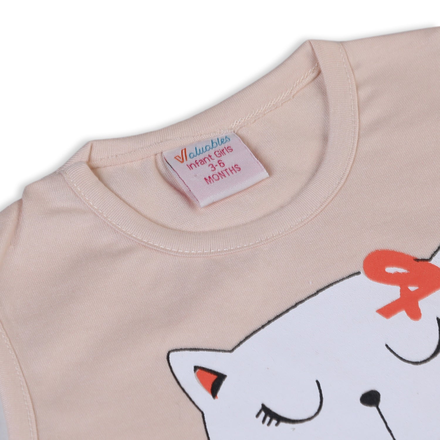 Valuable Newborn Girls Sando T-Shirt - Fawn, Newborn Girls T-Shirts, Chase Value, Chase Value