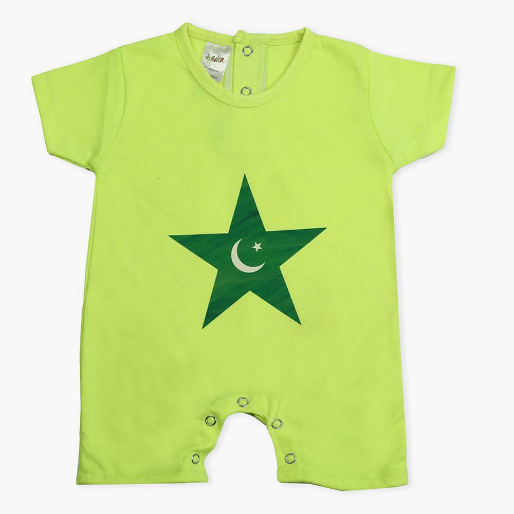 Newborn Girls Azadi Romper 1Pcs - Neon Green, Newborn Girls Rompers, Chase Value, Chase Value