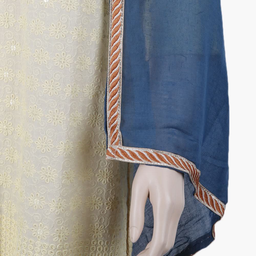 Women's Scarf - Steel Blue, Women Shawls & Scarves, Chase Value, Chase Value