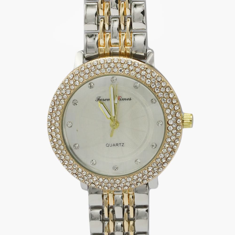 Women's Fancy Wrist Watch - Copper Silver, Women Watches, Chase Value, Chase Value