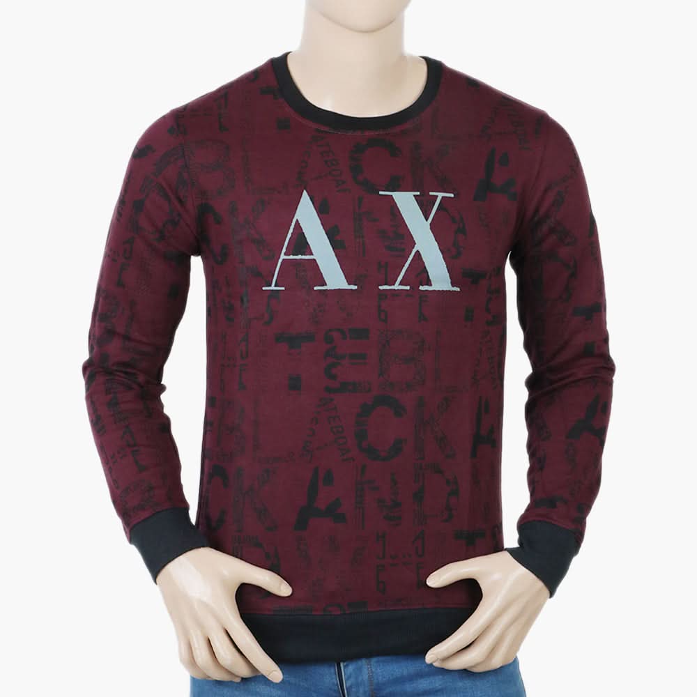 Men's Sweat Shirt - Maroon, Men's Sweater & Sweat Shirts, Chase Value, Chase Value