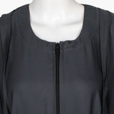 Women's Zipper Abaya - Grey, Women Abayas, Chase Value, Chase Value
