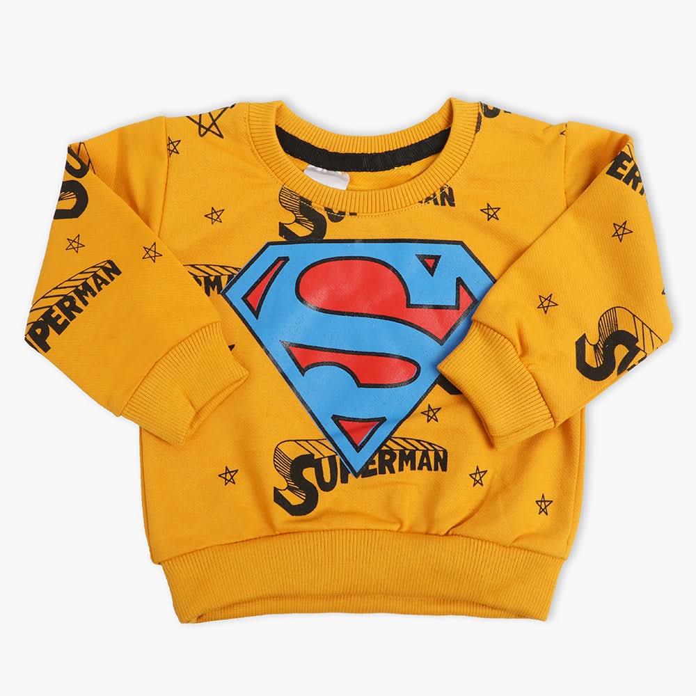 Newborn Boys Full Sleeves T-Shirt - Yellow, Newborn Boys Winterwear, Chase Value, Chase Value