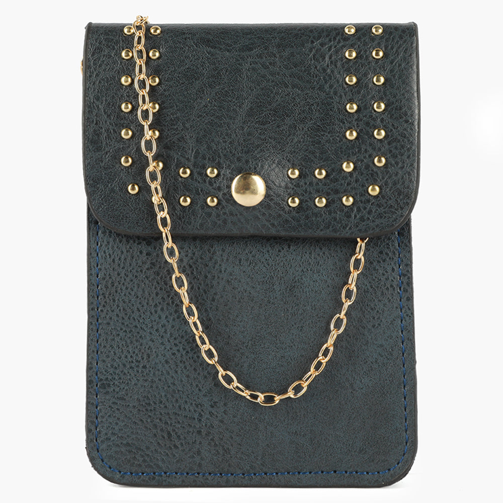 Women's Mobile Pouch - Navy Blue, Women Clutches, Chase Value, Chase Value