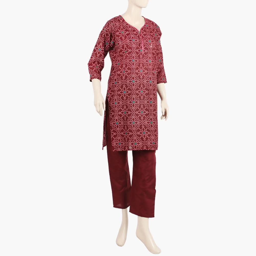 Women's Printed Lawn 2Pcs Suit - Multi Color, Women Shalwar Suits, Chase Value, Chase Value