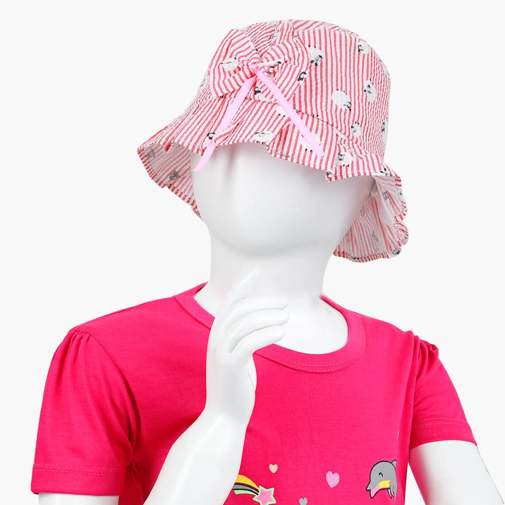 Girls Floppy Cap - Red, Girls Caps & Hats, Chase Value, Chase Value