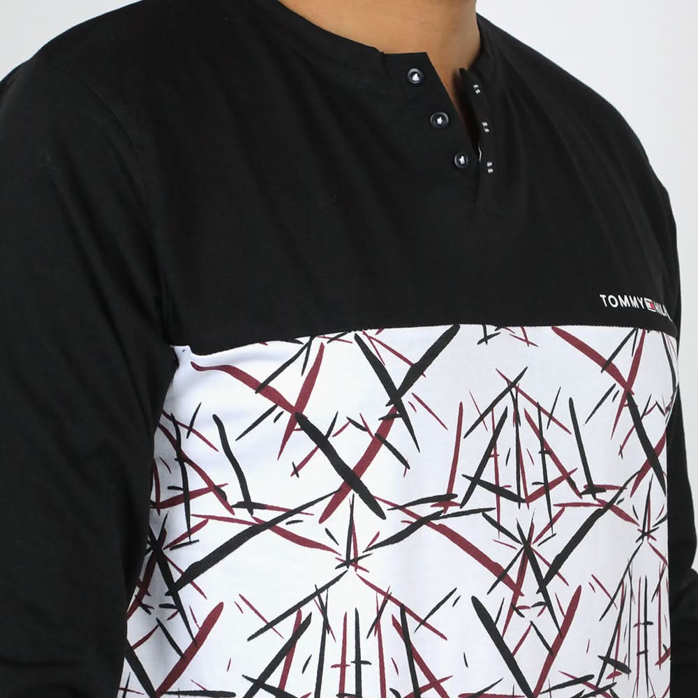 Men's Full Sleeves Round Neck T-Shirt - Black, Men's T-Shirts & Polos, Chase Value, Chase Value