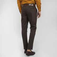 Eminent Men's Cotton Casual Pant - Chocolate