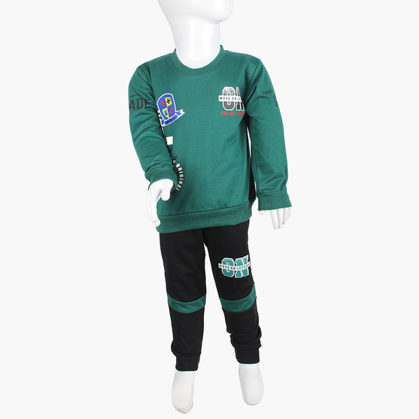Boys Full Sleeves Suit - Dark Green, Boys Sets & Suits, Chase Value, Chase Value