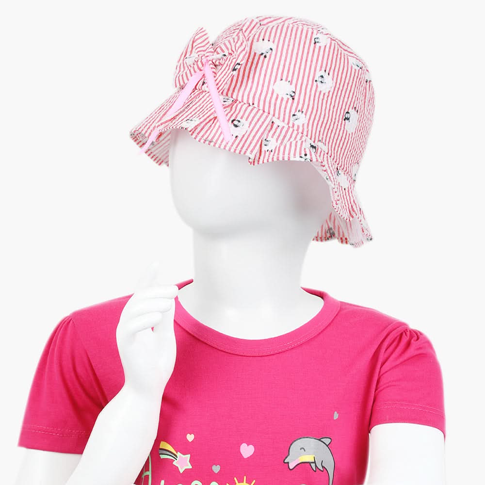 Girls Floppy Cap - Red, Girls Caps & Hats, Chase Value, Chase Value
