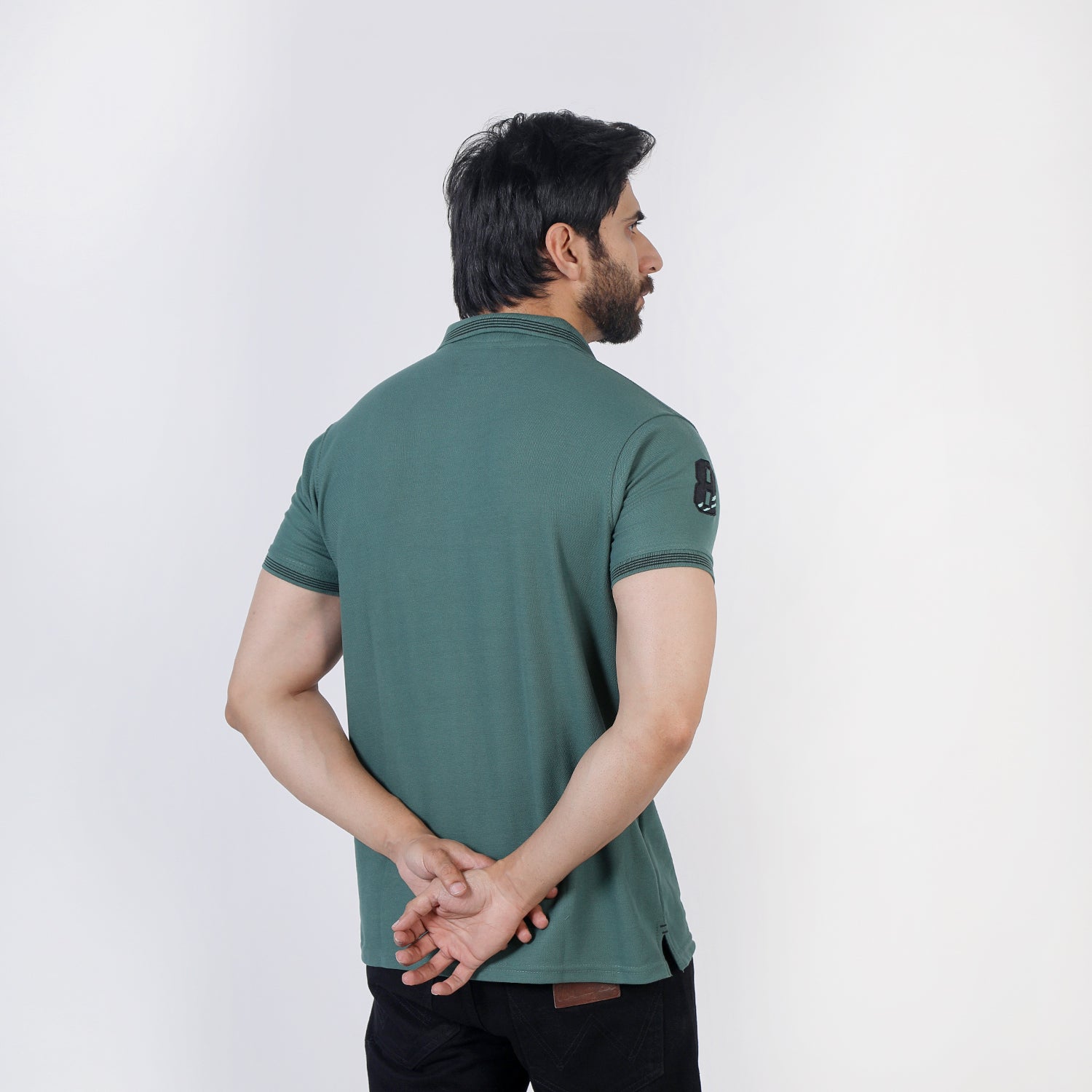Men's Half Sleeves Polo T-Shirt - Dark Green, Men's T-Shirts & Polos, Chase Value, Chase Value
