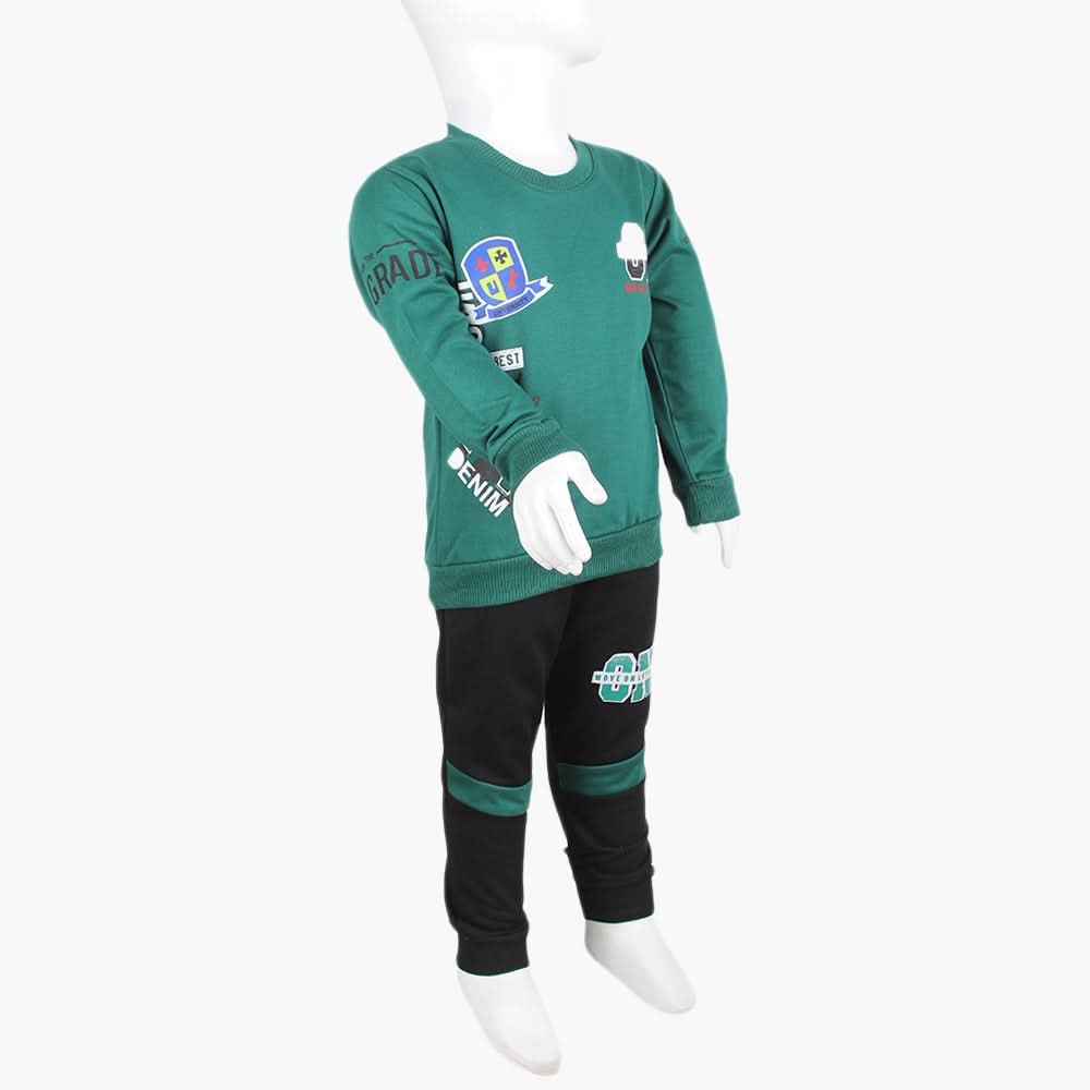 Boys Full Sleeves Suit - Dark Green, Boys Sets & Suits, Chase Value, Chase Value
