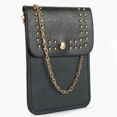 Women's Mobile Pouch - Navy Blue, Women Clutches, Chase Value, Chase Value