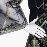 Women's Fancy 3Pcs Suit - Navy Blue, Women Shalwar Suits, Chase Value, Chase Value
