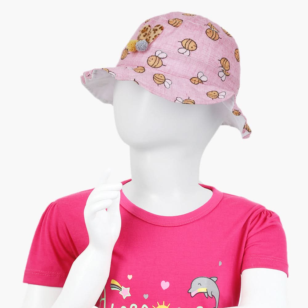 Girls Floppy Cap - Pink, Girls Caps & Hats, Chase Value, Chase Value