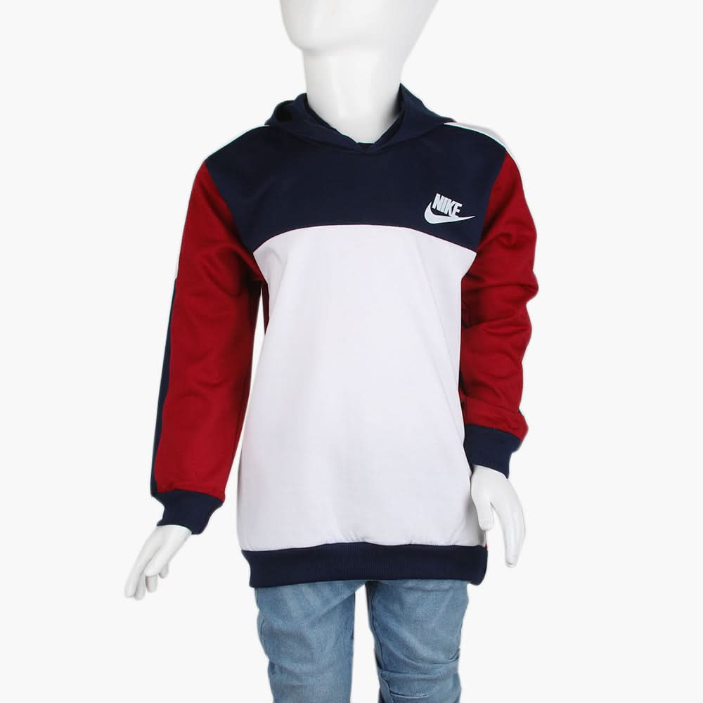 Boys Full Sleeves Hood T-Shirt - Navy Blue, Boys T-Shirts, Chase Value, Chase Value