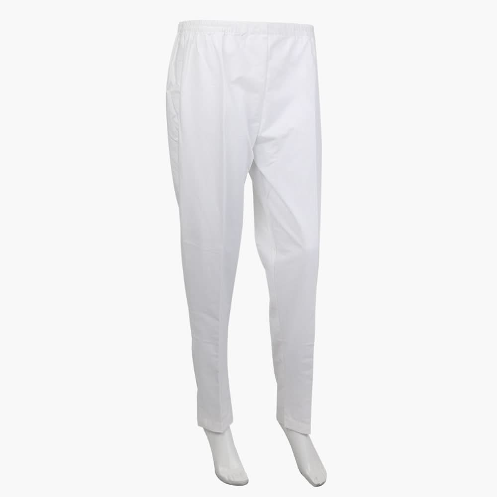 Women's Basic Trouser - White, Women Pants & Tights, Chase Value, Chase Value