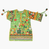 Girls Printed Kurti - Green, Girls Kurti, Chase Value, Chase Value