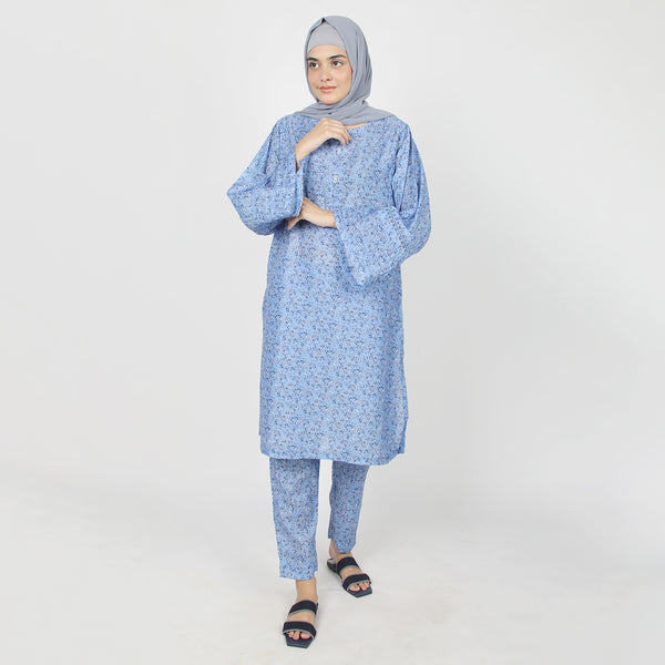 Women's Western Co-Ord Set - Blue