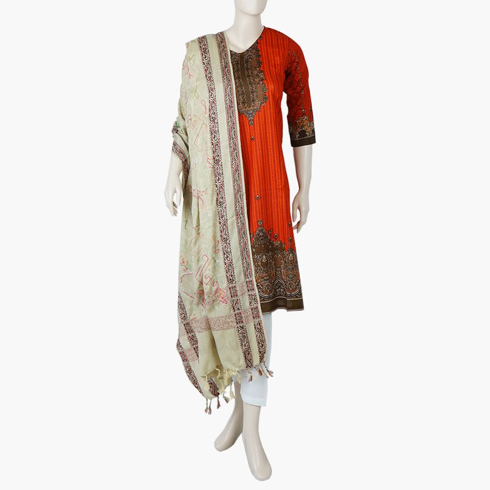 Women's Embroidered Shawl - Beige, Women Shawls & Scarves, Chase Value, Chase Value
