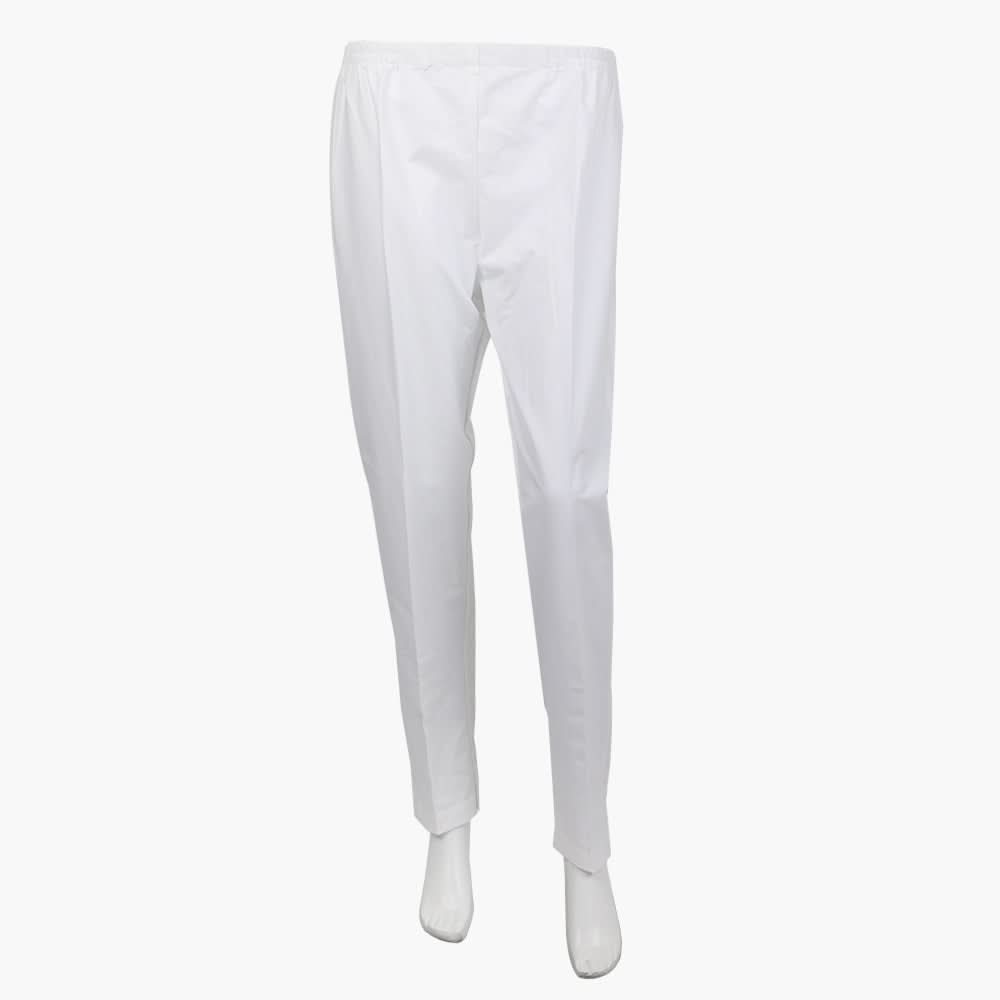 Women's Basic Trouser - White, Women Pants & Tights, Chase Value, Chase Value