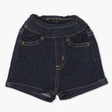 Newborn Boy Denim Short - Dark Blue, Newborn Boys Shorts & Pants, Chase Value, Chase Value