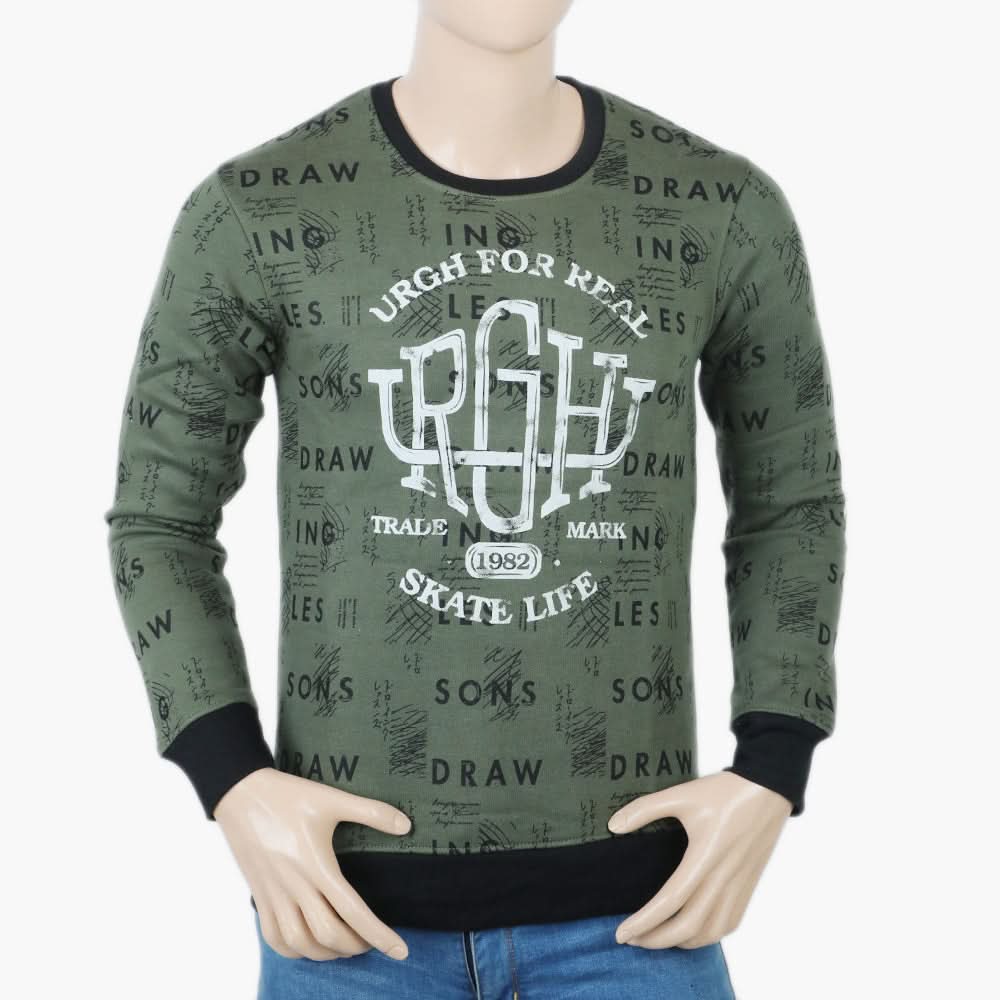Men's Sweat Shirt - Green, Men's Sweater & Sweat Shirts, Chase Value, Chase Value