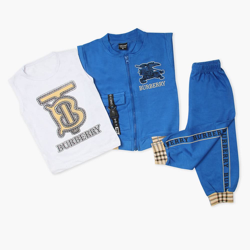 Boys 3Pcs Suit - Blue, Boys Sets & Suits, Chase Value, Chase Value