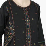 Women's Embroidered Kurti - Black, Women Ready Kurtis, Chase Value, Chase Value