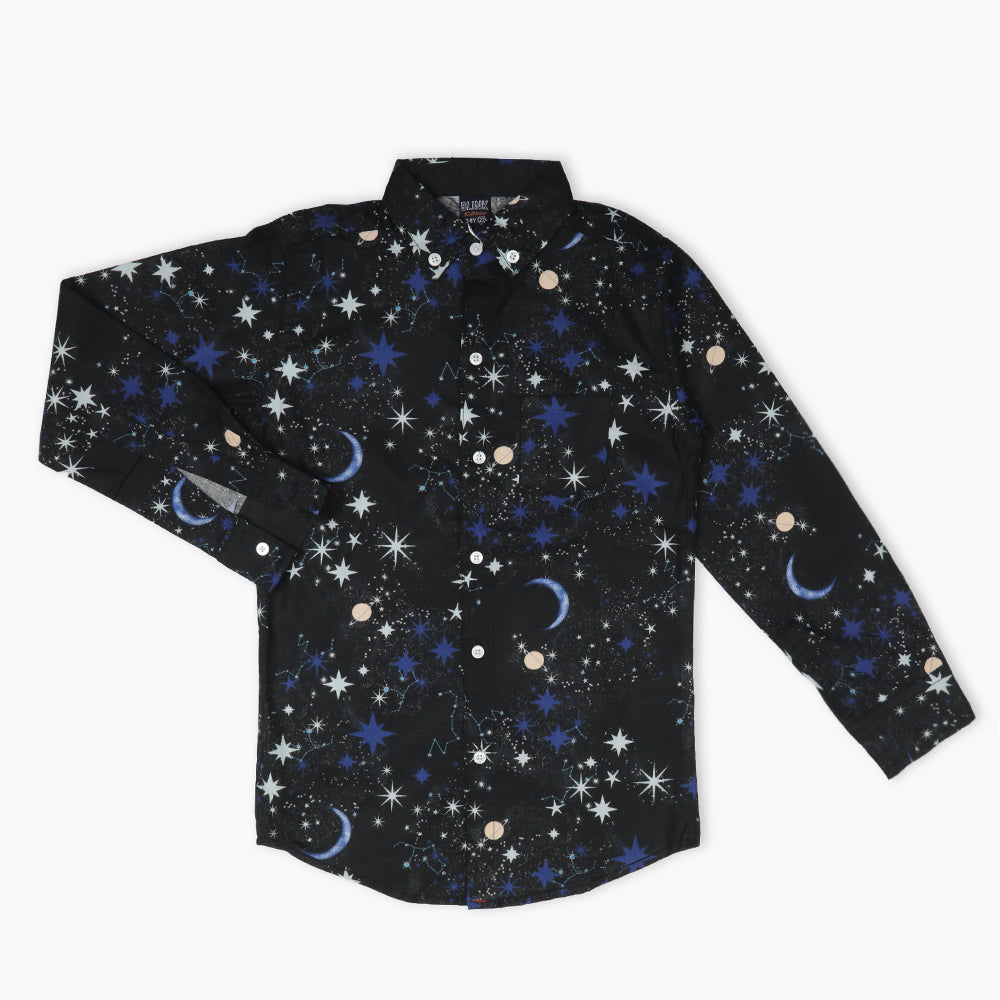 Boys Full Sleeves Shirt - Black, Boys Shirts, Chase Value, Chase Value