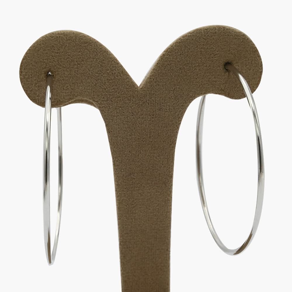 Women's Ear Hoops - Silver, Women Earrings & Tops, Chase Value, Chase Value