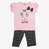 Girls Half Sleeves Suit - Light Pink, Girls Suits, Chase Value, Chase Value