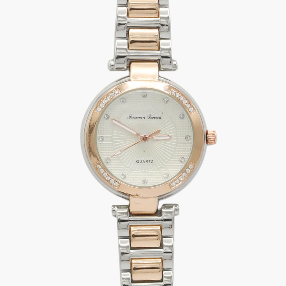 Women's Fancy Wrist Watch - Golden Silver, Women Watches, Chase Value, Chase Value