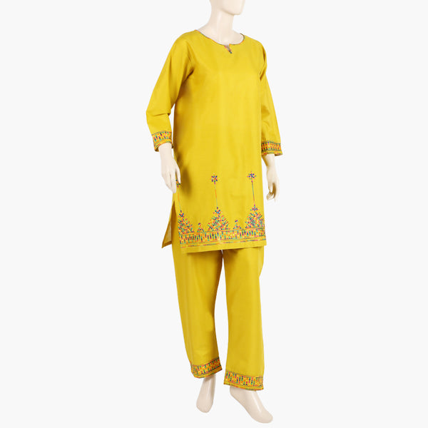 Women's Embroidered 2Pcs Shalwar Suit - Dhani, Women Shalwar Suits, Chase Value, Chase Value